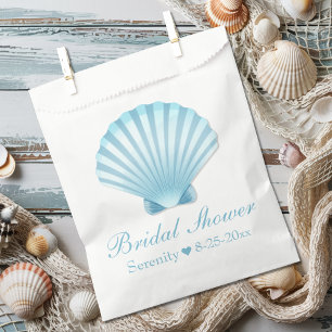 Elegant Bridal Shower Seashell Nautical Beach Favour Bags