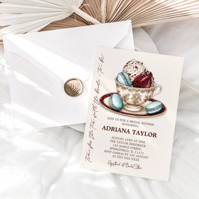 Elegant Bridal Shower Tea Party  Invitation (Creator Uploaded)