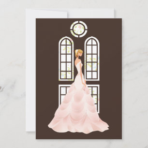 Elegant Bride Bridal Shower Invitation
