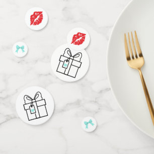 Elegant Bride & Co. Bridal Shower Teal Confetti