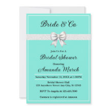 Elegant Bride & Co White Glitter Bridal Shower