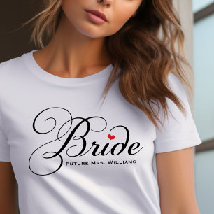 Elegant Bride Future Mrs White Womens Tri-Blend Shirt