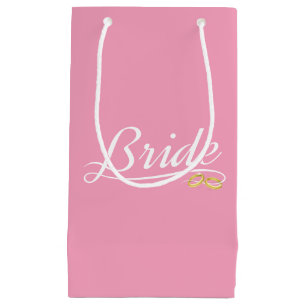 Elegant Bride Wedding Calligraphy Gift Bag