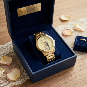 Elegant Bride Wedding Gift Custom Keepsake Watch