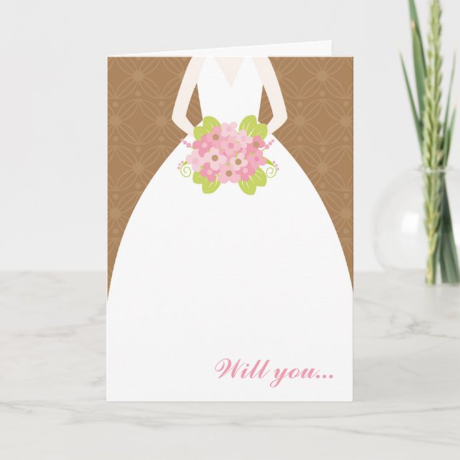 Elegant Bridesmaid Invitation (Front)