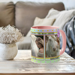 Elegant Bridesmaid Polka Dots Photo Mug