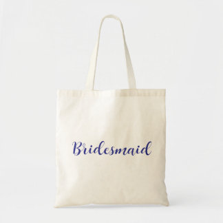 Elegant Bridesmaid Tote Bag with Cursive Script