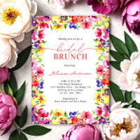 Elegant Bright Flowers Bridal Brunch