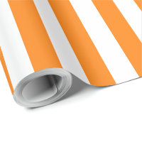 Elegant Bright Orange and White Striped Pattern