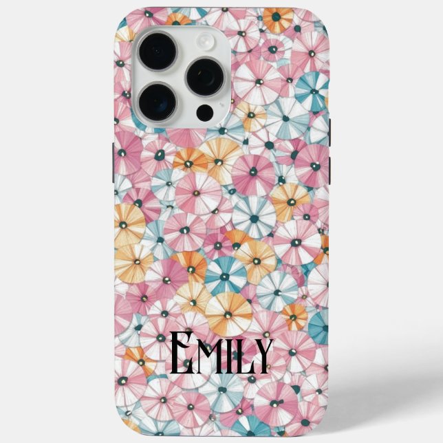 Elegant bright pastel colour spring flowers #7 Case-Mate iPhone case (Back)