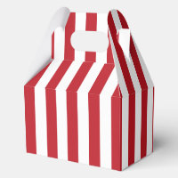 Elegant Bright Red and White Striped Pattern