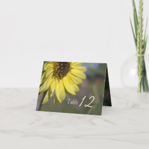 Elegant, bright summer yellow sunflower thank you card