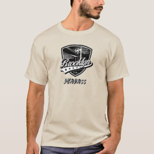 Elegant Brooklyn Swoosh Logo Design T-Shirt
