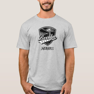 Elegant Brooklyn Swoosh Logo Design T-Shirt