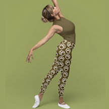 Elegant Brown and White Dog Paw Print Pattern