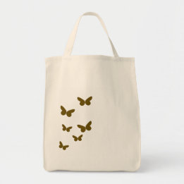 Elegant Brown Butterfly Minimalist | Modern Tote Bag