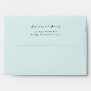 Elegant Brown Calligraphy Envelope