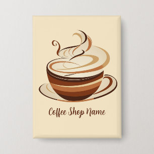 Elegant Brown Coffee  espresso business logo shop