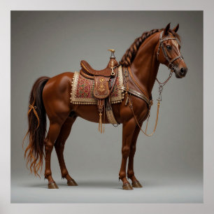 Elegant Brown Horse Poster