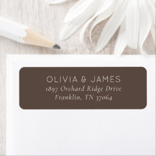 Elegant Brown Minimalist Typographic