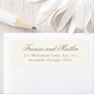 Elegant Brown Romantic Wedding