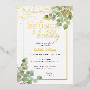 Elegant Brunch & Bubbly Greenery Bridal Shower