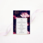 Elegant Brush Stroke Wedding Dinner Menu Card<br><div class="desc">Our "Modern Artistic Brush Stroke Wedding" collection features modern brush strokes in red, purple and blue with white accents combined with a modern layout and an elegant font. All the information is easily customisable. Contact us through the store for custom requests. Check out our store for more matching items from...</div>