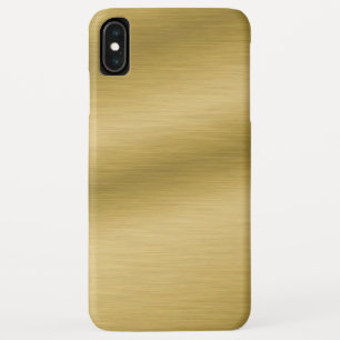 Elegant Brushed Gold iPhone XS Max Case
