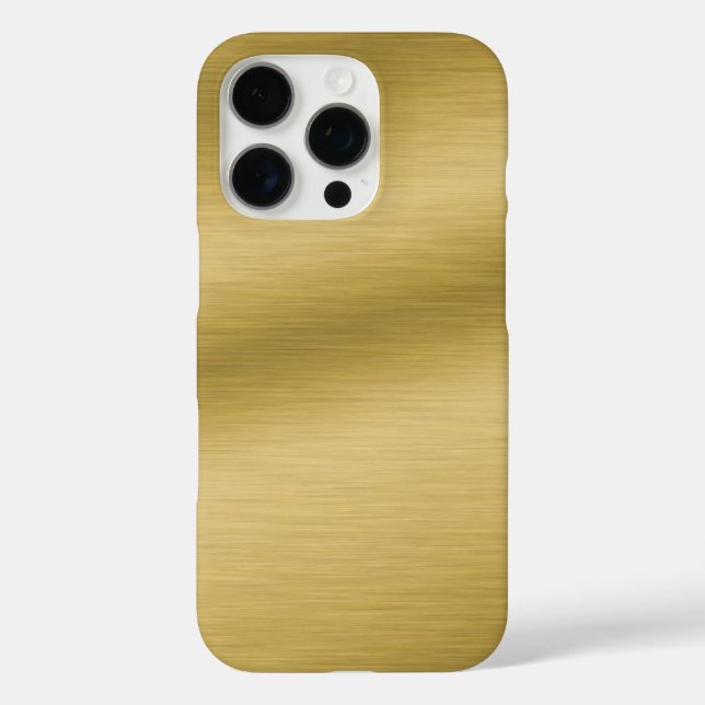 Elegant Brushed Gold Case-Mate iPhone Case (Back)