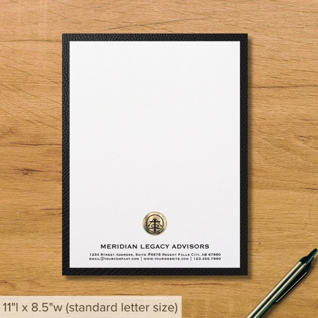 Elegant Brushed Gold Logo Letterhead (Creator Uploaded)