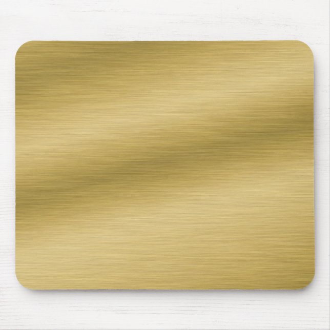 Elegant Brushed Gold Mouse Pad (Front)