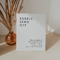 Elegant Bubble Send Off Wedding Reception