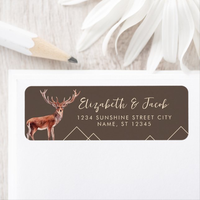 Elegant Buck Weddings Return Address  (Insitu)