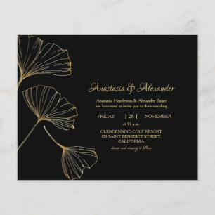 Elegant Budget Invitation to wedding ceremony. Flyer