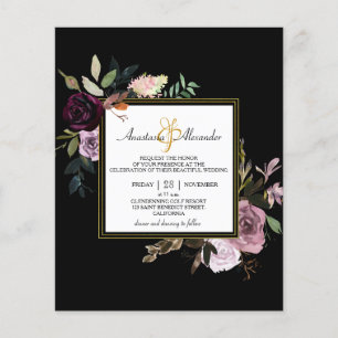 ELEGANT BUDGET wedding invitation Flyer