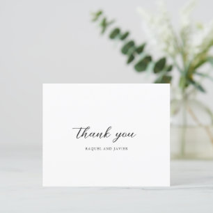 Elegant Budget Wedding Thank You Card