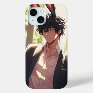 Elegant Bunny Ikemen Anime iPhone 15 Case
