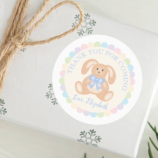 Elegant Bunny Rabbit Kids Birthday Party Thank You (Creator Uploaded)