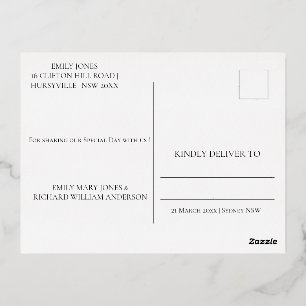 Elegant Burgundy Agate Foil Invitation Postcard