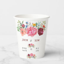 Elegant Burgundy and Rosy Floral