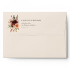 Elegant Burgundy Floral Wedding Invitation