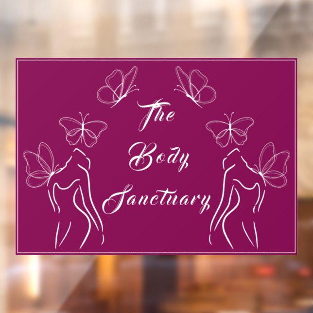 Elegant Burgundy Logo Women Body Care Promotional  (Sheet 2)