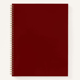 Elegant burgundy Maroon Wine bordeaux plain solid Notebook