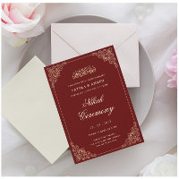 Elegant Burgundy Nikah Islamic Muslim Wedding