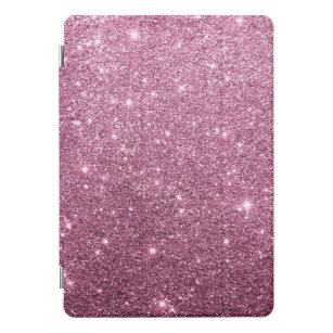 Elegant burgundy pink abstract girly glitter iPad pro cover