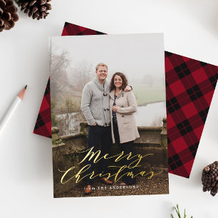 Elegant Burgundy Plaid Photo