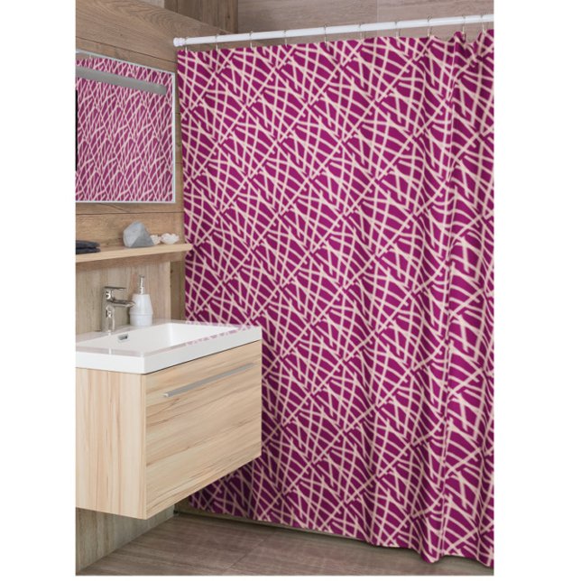 Elegant Burgundy Red Abstract Shower Curtain (Creator Uploaded)