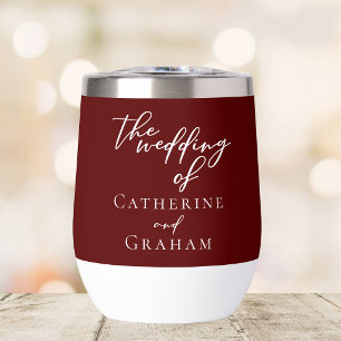 Elegant Burgundy Wedding Personalised