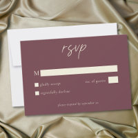 Elegant Burgundy Wine Minimalist Wedding