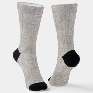Elegant Burlap Pattern Socks